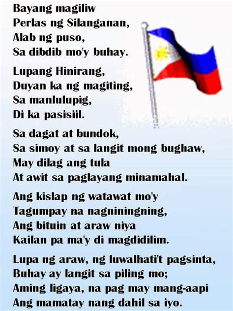 lupang hinirang meaning|Lupang Hinirang: 5 Things to Know About the .